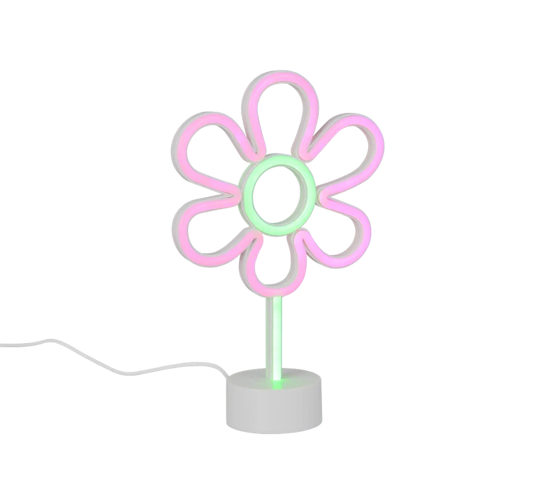 Lámpara de sobremesa Trio Rose LED blanco 31cm R