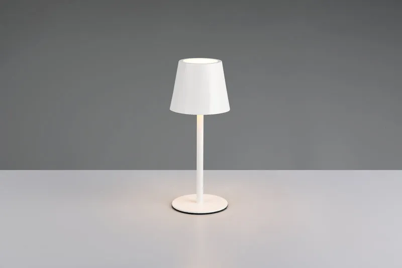 Lámpara de sobremesa Trio Diaz LED blanco mate táctil CCT IP44 R