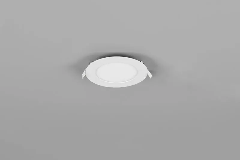 Plafón de techo Trio Kibo LED blanco mate Ø11,8cm 6