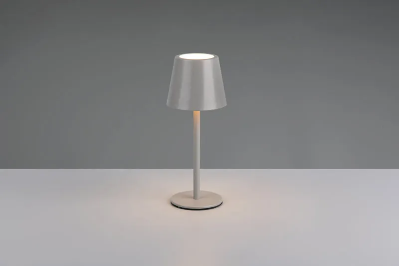 Lámpara de sobremesa Trio Diaz LED ultimate grey táctil CCT IP44 R