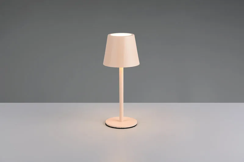 Lámpara de sobremesa Trio Diaz LED sand táctil CCT IP44 R