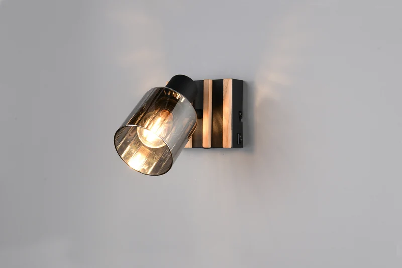 Foco Trio Travia LED negro mate 2700K 10cm R
