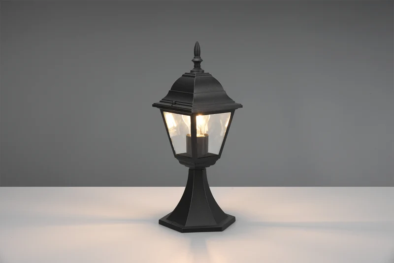 Baliza de exterior Trio Livenza negro mate IP44 39,5cm 505760132