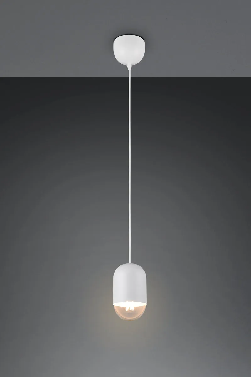 Lámpara de techo colgante Trio Nara LED blanco mate 2700K 150cm R