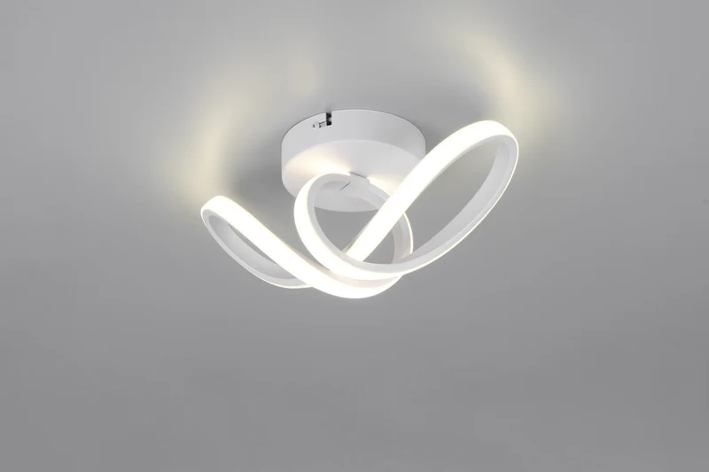 Plafón de techo Trio Rusa LED blanco mate 4000K 28cm R
