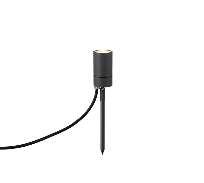 Foco de exterior Trio Purus LED antracita 2700K IP65 Ø5cm R