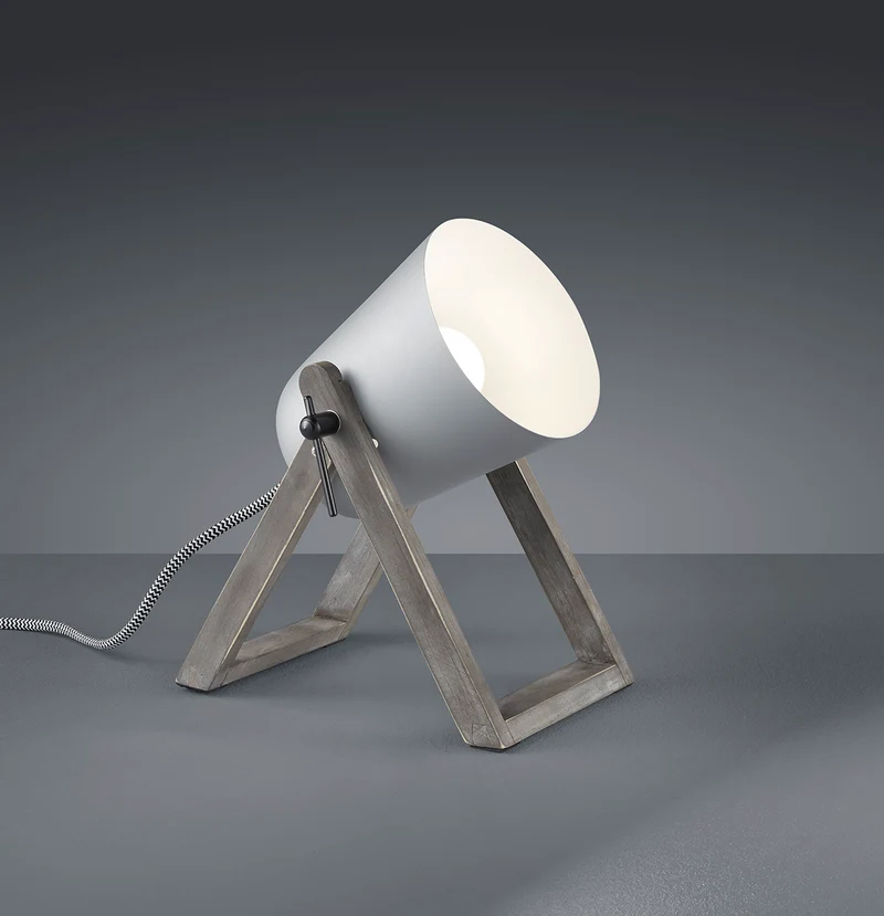Lámpara de sobremesa Trio Marc LED gris 3000K R