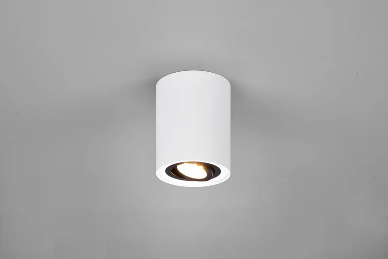 Plafón de techo Trio Cookie negro y blanco Ø9,6cm 612900134