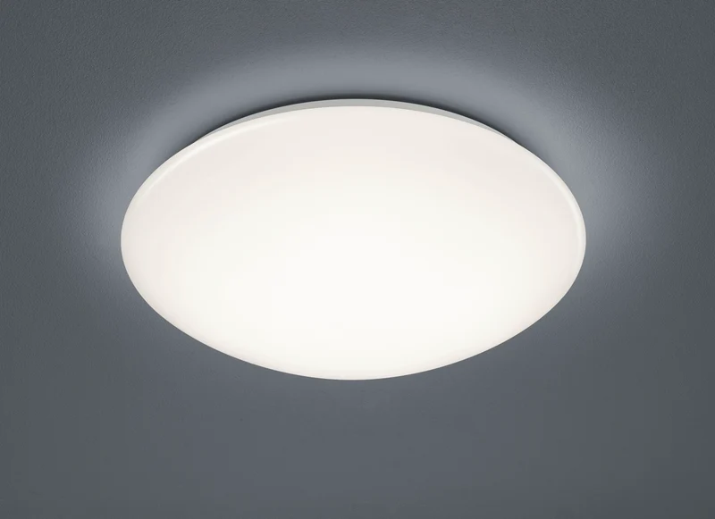 Plafón de baño Trio Paolo LED blanco 3000K regulable IP44 Ø37cm 6