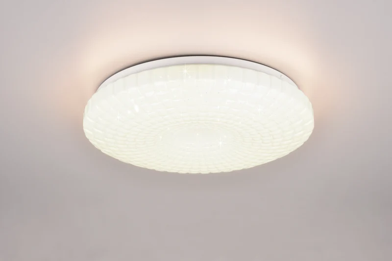 Plafón de techo Trio Vega LED blanco 3000K regulable Ø33cm R