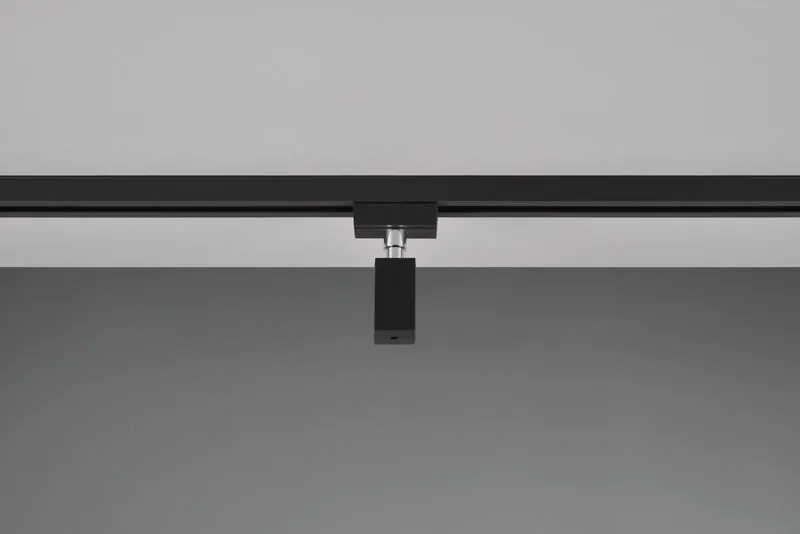 Plafón de techo Trio DUOline negro mate 3cm
