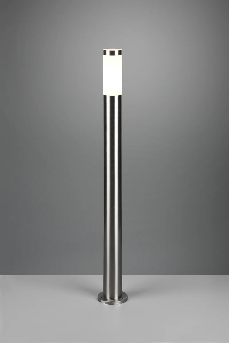 Baliza de exterior Trio Trioto LED níquel mate 3000K IP44 80cm 4