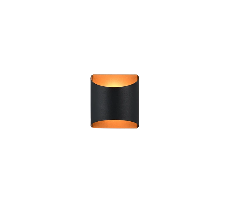 Aplique de pared Trio Samdel LED negro y dorado 3000K R