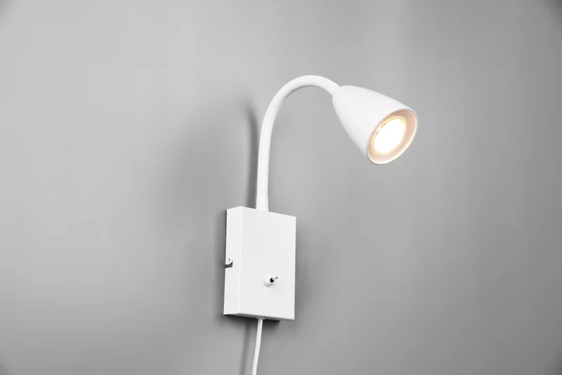 Aplique de pared Trio Wanda blanco mate 202670131