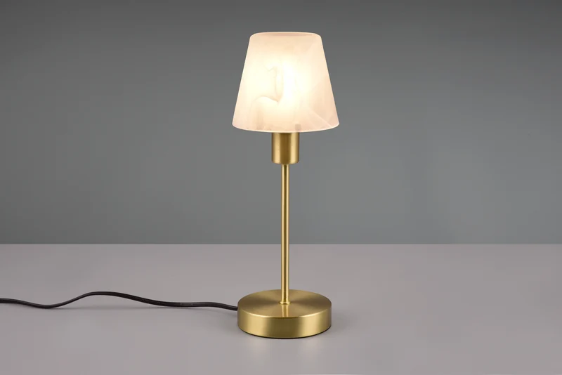 Lámpara de sobremesa Trio Luis II bronce mate táctil 32cm 595700108