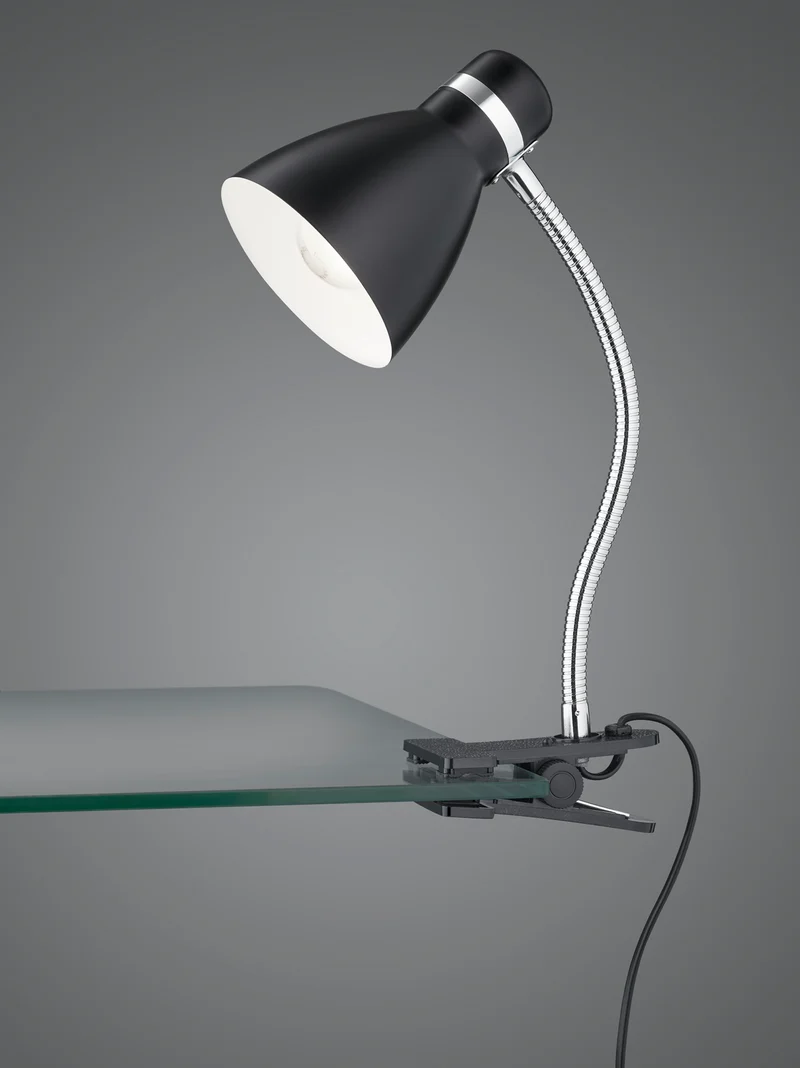 Plafón de techo Trio Harvey LED negro mate 2700K Ø11cm R
