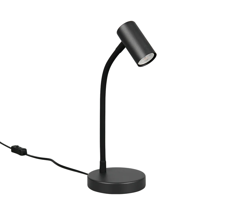 Lámpara de sobremesa Trio Taryn LED negro mate 2700K R