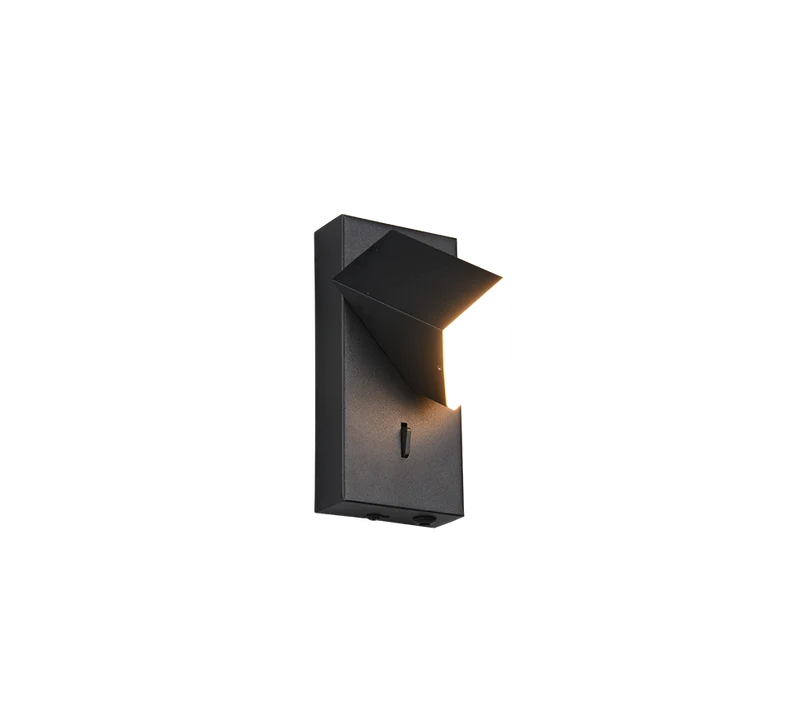 Plafón de techo Trio Raglan LED negro mate 3000K 7cm 2