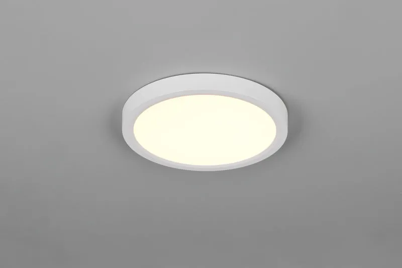 Plafón de techo Trio Draco LED blanco mate Ø23cm R
