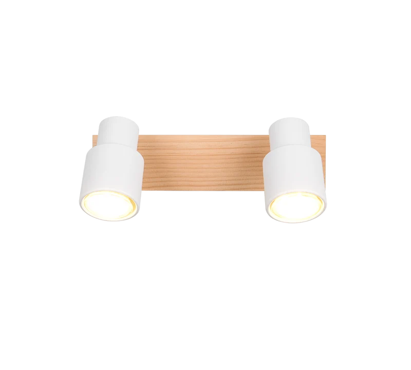 Foco Trio Pierre 2 luces blanco mate 31cm R81982031