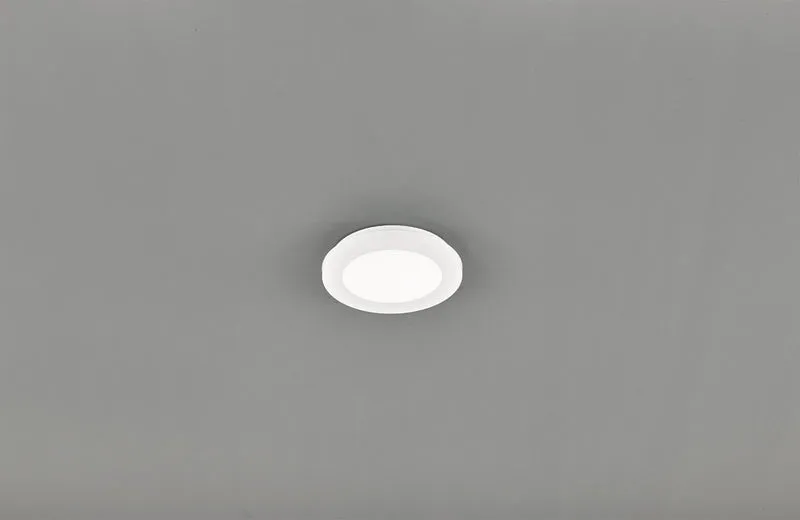 Plafón de baño Trio Camillus LED blanco 3000K IP44 Ø17cm R