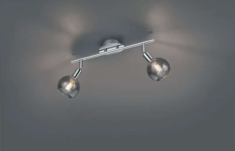 Foco Trio Brest 2 luces cromo 40cm R80592006