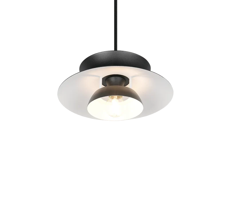 Lámpara de techo colgante Trio Amarila LED negro mate 2700K 150cm R