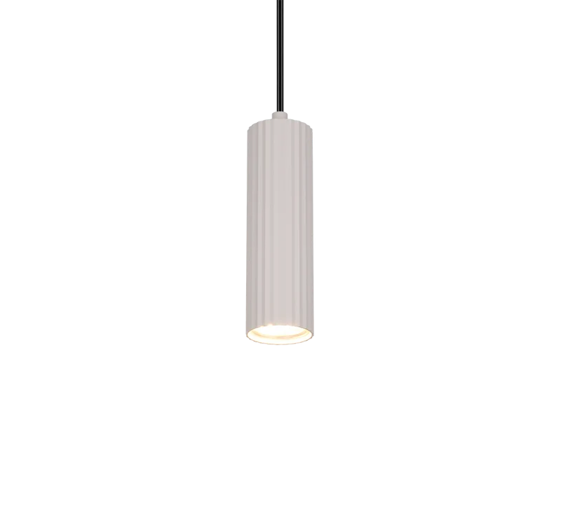 Lámpara de techo colgante Trio Soka LED gris cálido 3000K 150cm 3