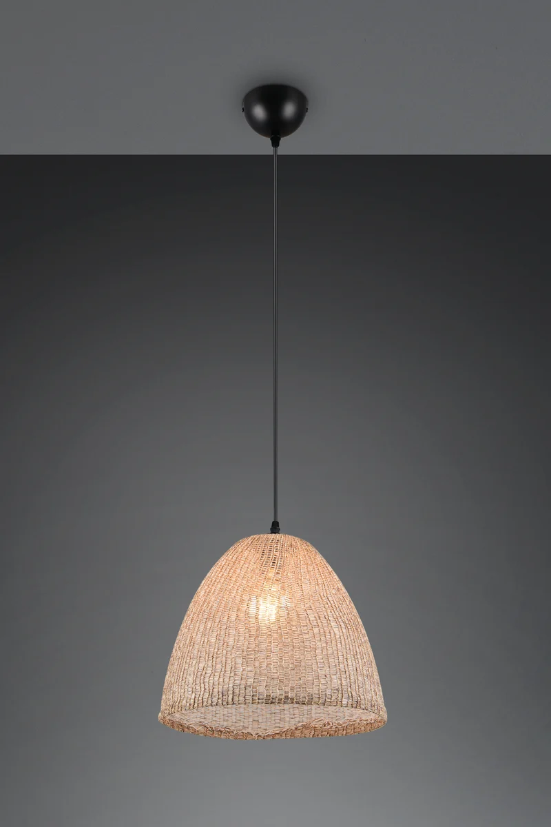 Lámpara de techo colgante Trio Kibito LED natural finish 2700K 150cm R
