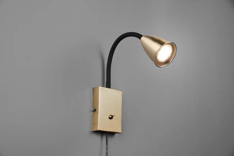 Aplique de pared Trio Wanda bronce mate 202670108