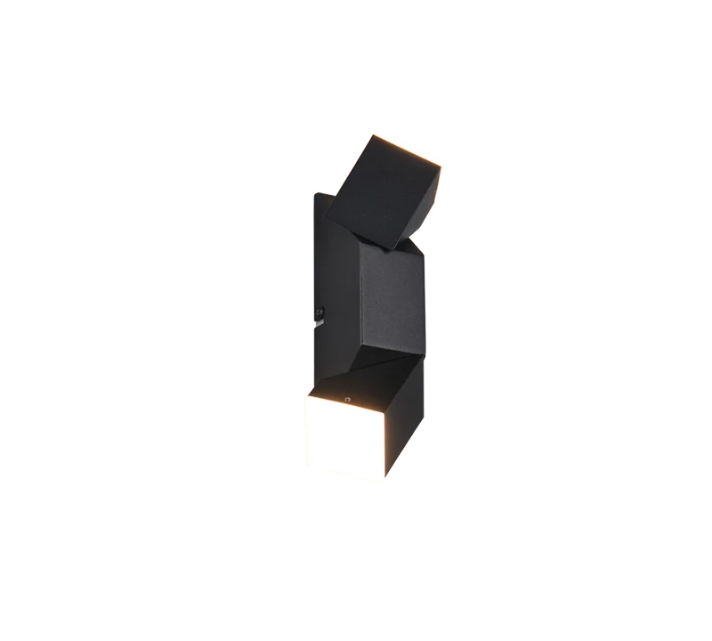 Aplique de pared Trio Raglan LED negro mate 3000K 2