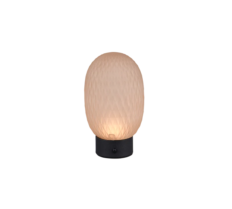 Lámpara de sobremesa Trio Facette LED amber-colored táctil 3000K 5