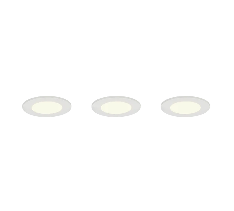 Plafón de baño exterior Trio Himal LED blanco IP65 Ø8,5cm 6