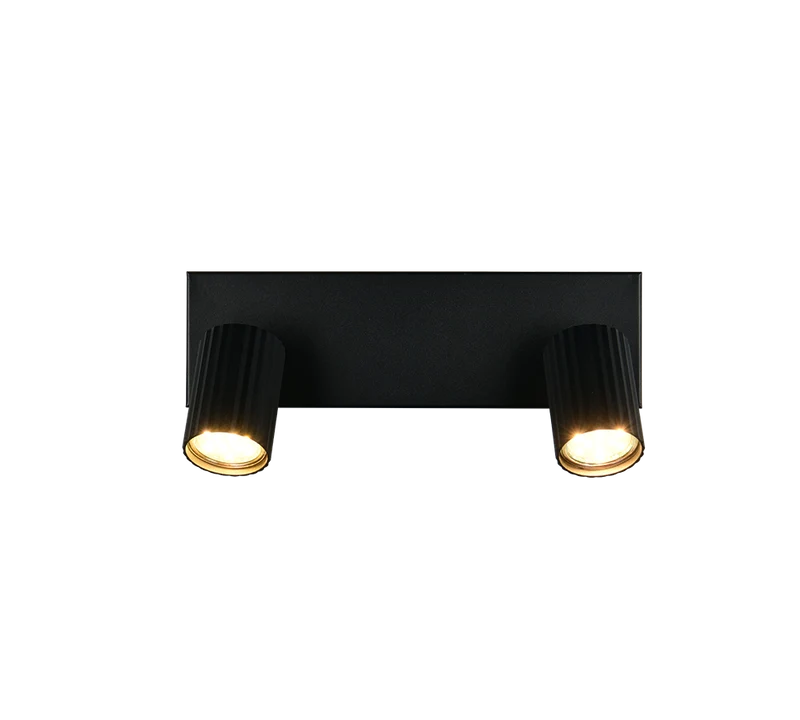 Foco Trio Soka LED negro mate 3000K 30cm 8