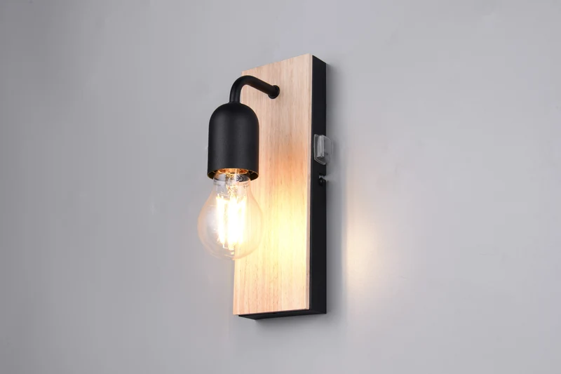 Aplique de baño Trio Arturo LED madera 3000K IP44 2