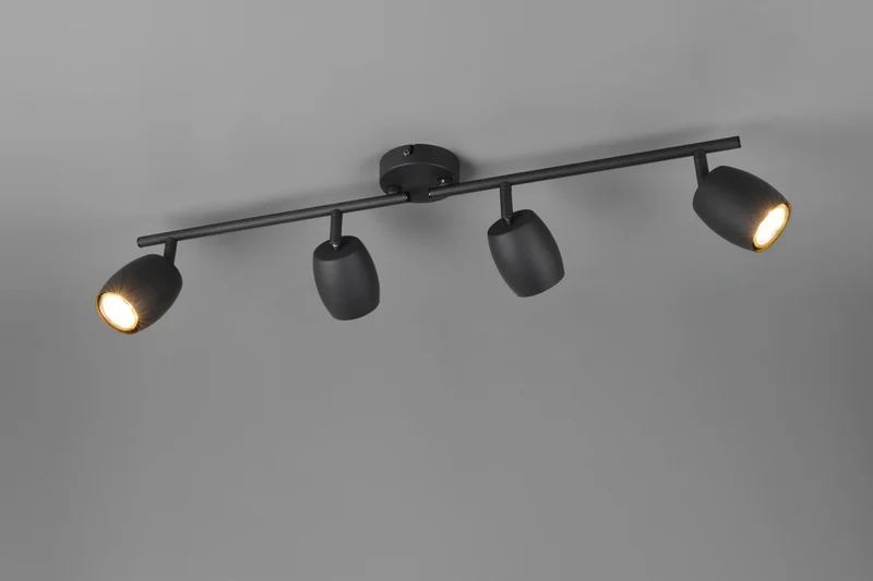 Foco Trio Nancy LED negro mate 3000K Ø7cm R