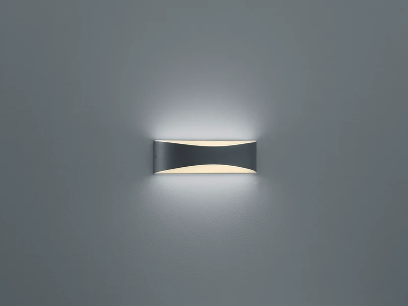 Aplique de exterior Trio Konda LED antracita 3000K regulable IP65 2
