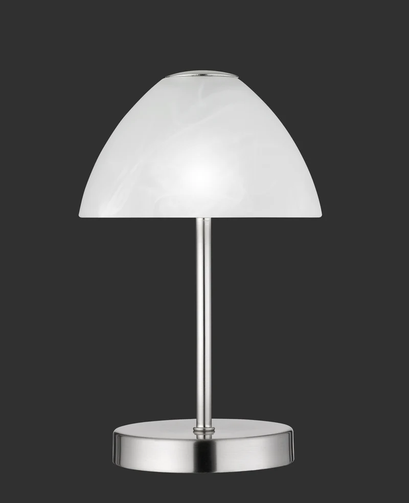 Lámpara de sobremesa Trio Queen LED níquel mate táctil 3000K R