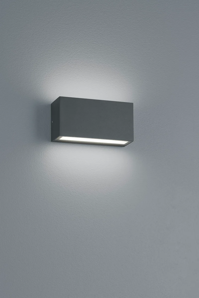 Aplique de exterior Trio Trent LED antracita 3000K regulable IP65 2