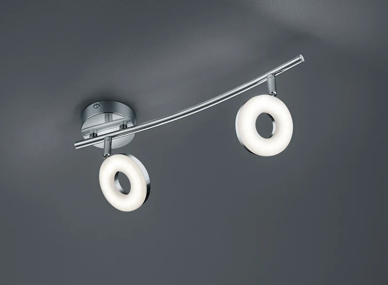 Foco Trio Rennes LED cromo 3000K 40cm R