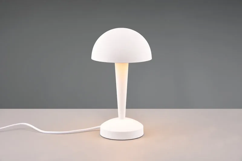 Lámpara de sobremesa Trio Canaria LED blanco mate táctil 3000K R