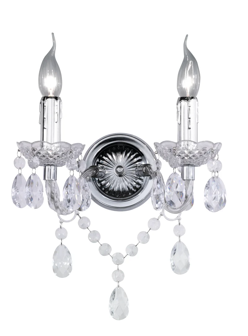 Aplique de pared Trio Lüster 2 luces cromo 34cm R25072000