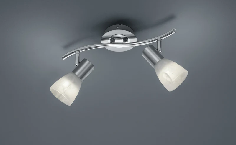 Foco Trio Levisto 2 luces níquel mate 3000K 33cm 871010207