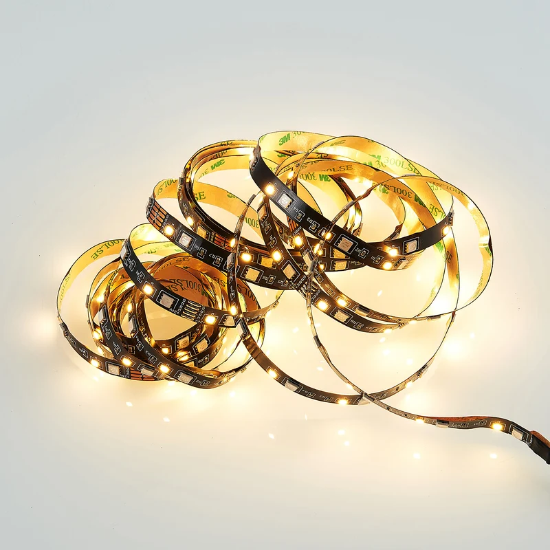 Plafón de techo Trio Grip grande LED negro 3000K 5m R