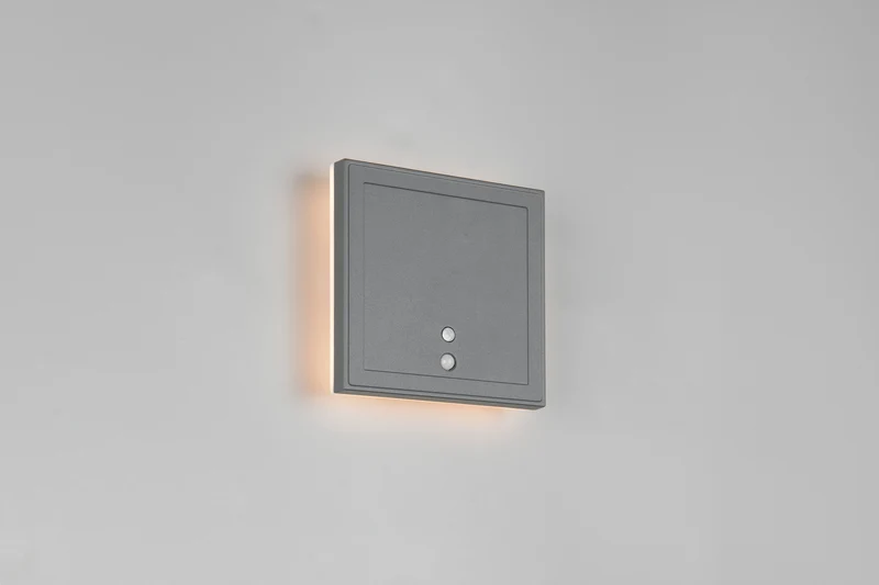 Aplique de exterior Trio Fortaleza LED antracita 3000K regulable IP54 R