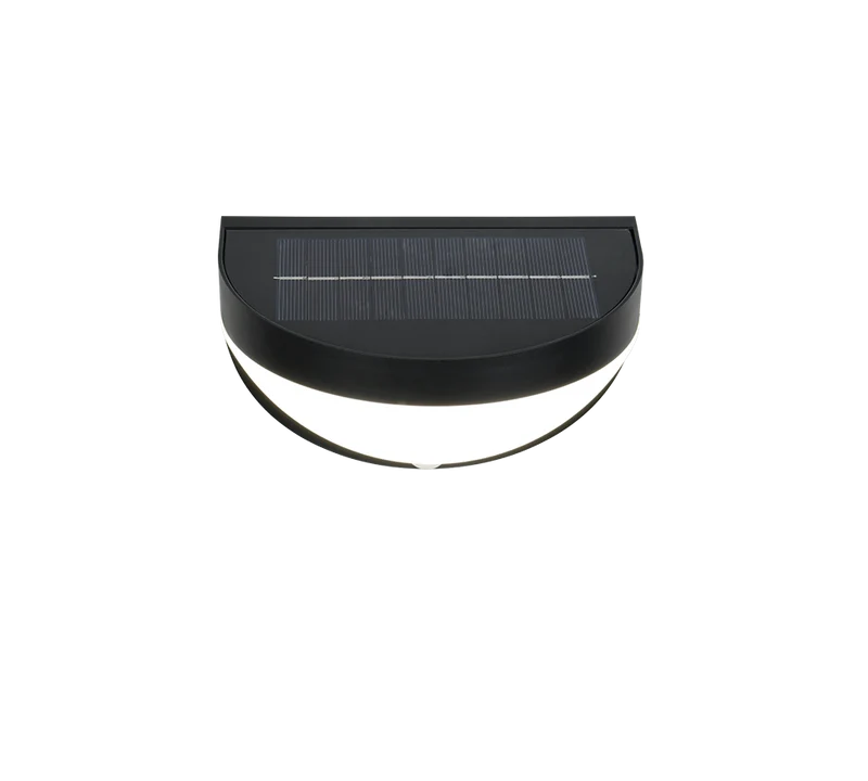 Aplique de exterior Trio Cobre LED negro mate solar 4000K IP44 R