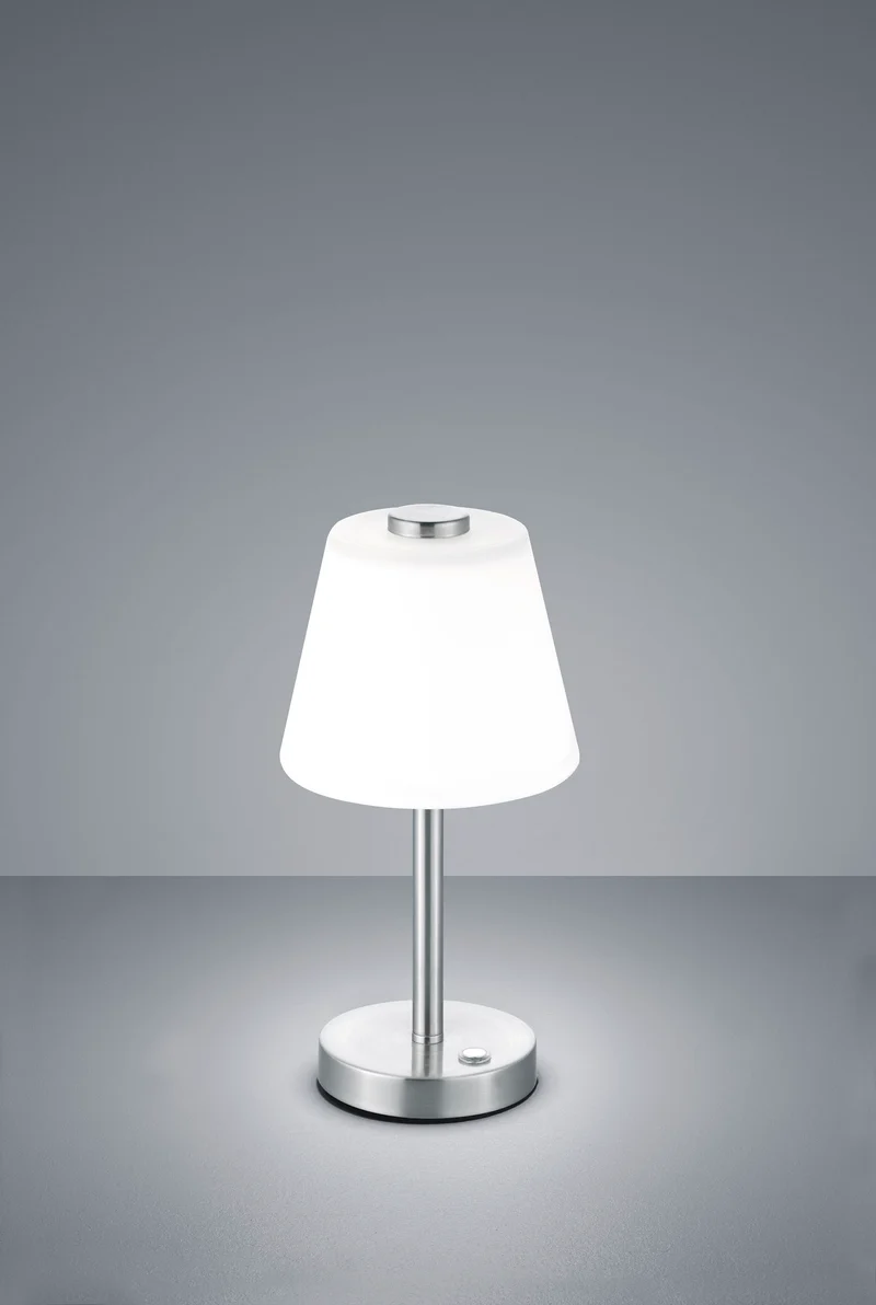 Lámpara de sobremesa Trio Emerald LED níquel mate táctil 3000K 5