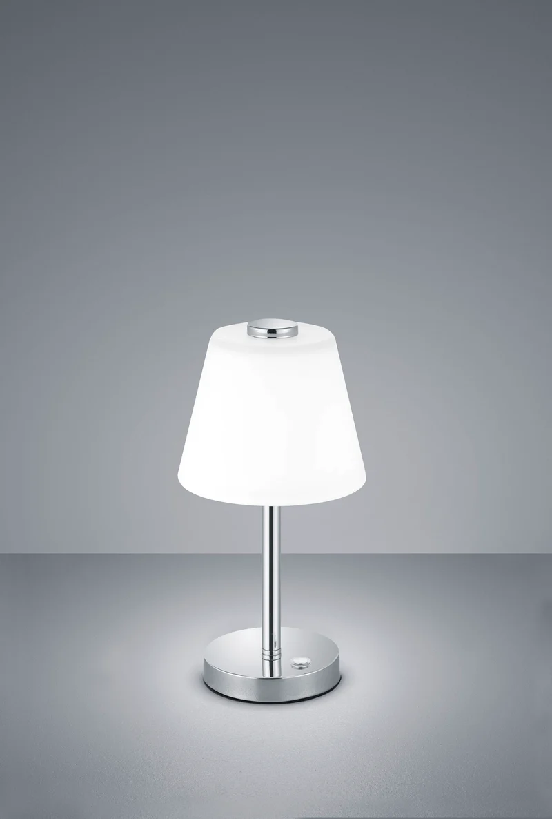 Lámpara de sobremesa Trio Emerald LED cromo táctil 3000K 5