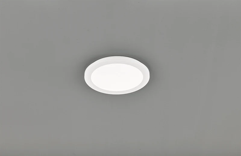 Plafón de baño Trio Camillus LED blanco 3000K IP44 Ø26cm R