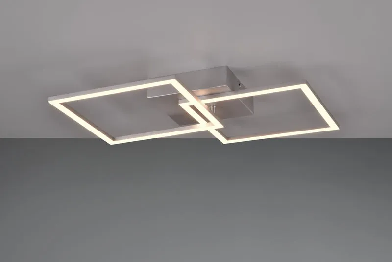 Plafón de techo Trio Trail LED titan 3000K 60cm R
